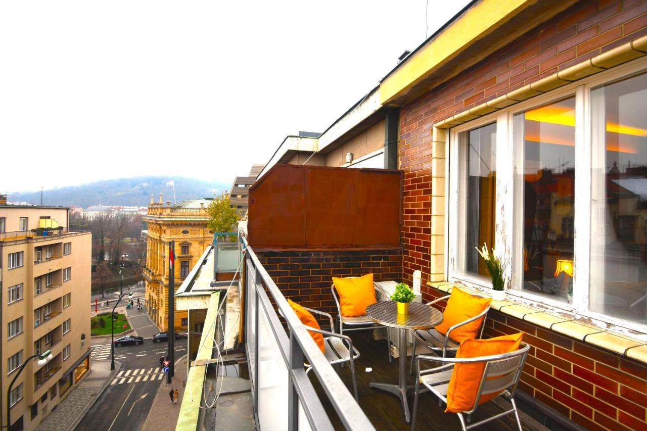 Waterfront River Side Roof Top Apartment - Terrace With City View ปราก ภายนอก รูปภาพ